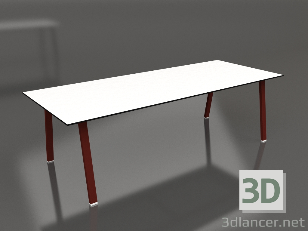 3d model Mesa de comedor 250 (Rojo vino, Fenólico) - vista previa