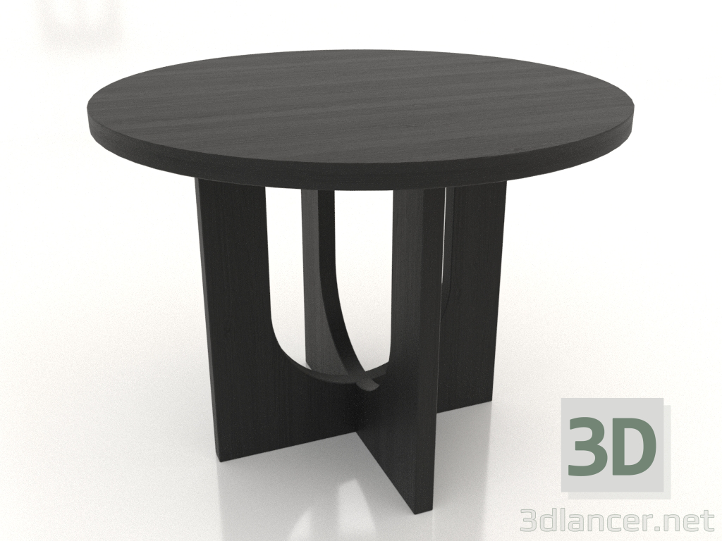 modello 3D Tavolo da pranzo ROTONDO Ø 1000 mm (nero RAL 9005) - anteprima