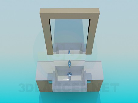 modèle 3D Lavabo - preview