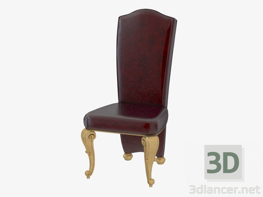 3d model Silla de comedor en estilo clásico 517 - vista previa