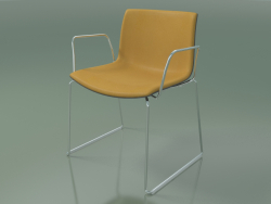 Silla 2076 (sobre rieles, con reposabrazos, con tapizado delantero, polipropileno PO00412)