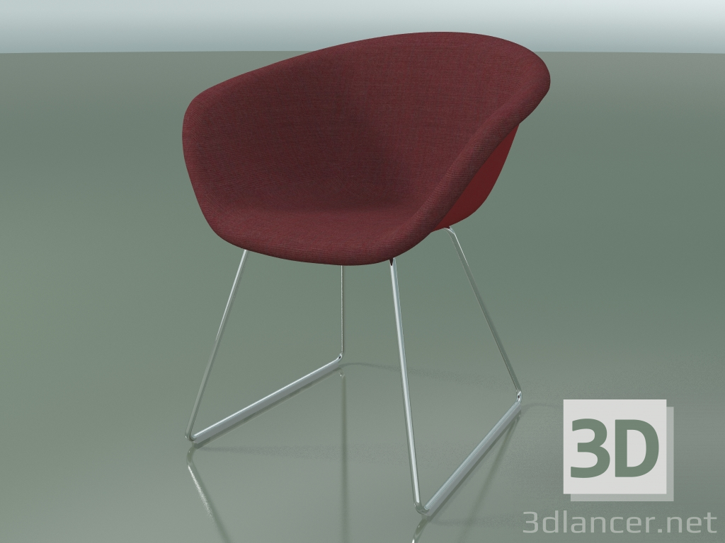 3D modeli Sandalye 4210 (kızaklarda, ön kaplamalı, PP0003) - önizleme