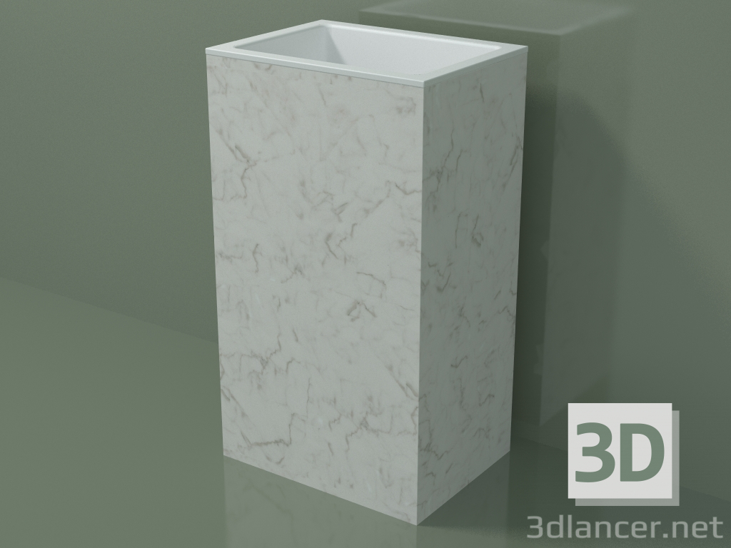 Modelo 3d Lavatório autônomo (03R126101, Carrara M01, L 48, P 36, H 85 cm) - preview