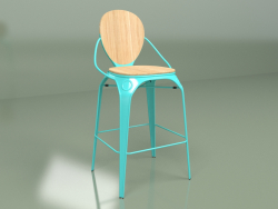 Tabouret de bar Louix (turquoise)