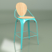 modèle 3D Tabouret de bar Louix (turquoise) - preview