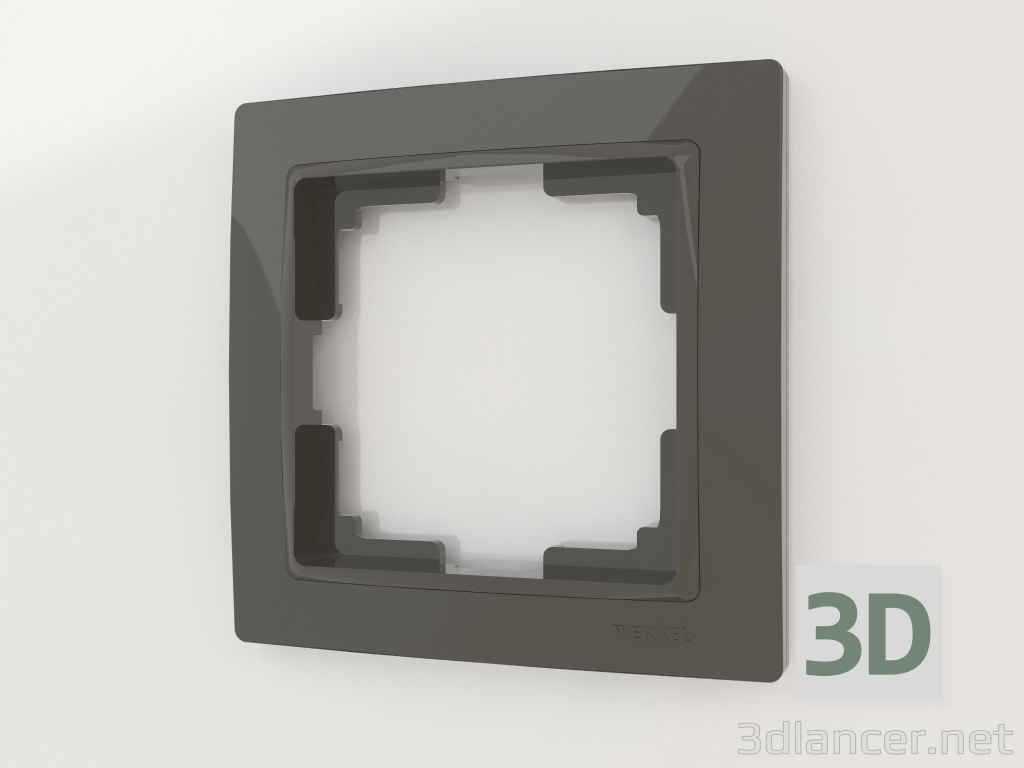 3d model Frame for 1 post Snabb Basic (gray-brown) - preview