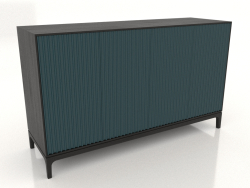 Mobile TV FARGO con frontali fresati 1600x500x950 mm (onda marina, rovere nero, opzione 2)