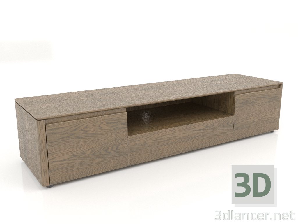 3d model TV stand, oak veneer finish W (200x55x42.5 cm) - preview