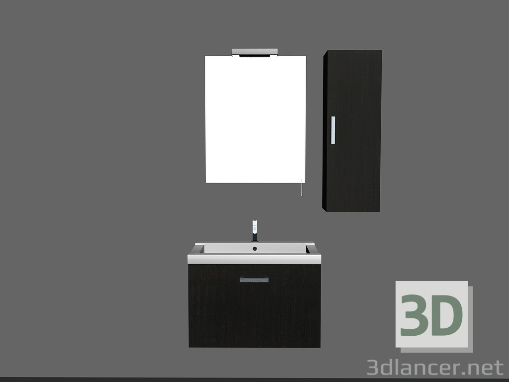 modello 3D Bagno per modulare canzone sistema 2 - anteprima