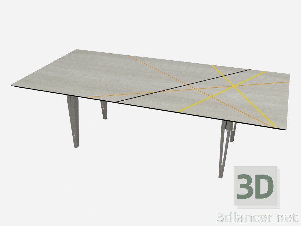 Modelo 3d Mesa Retangular 2 Janet - preview