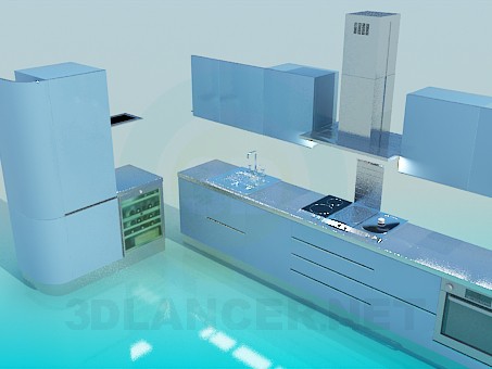 3d model Kitchen - preview