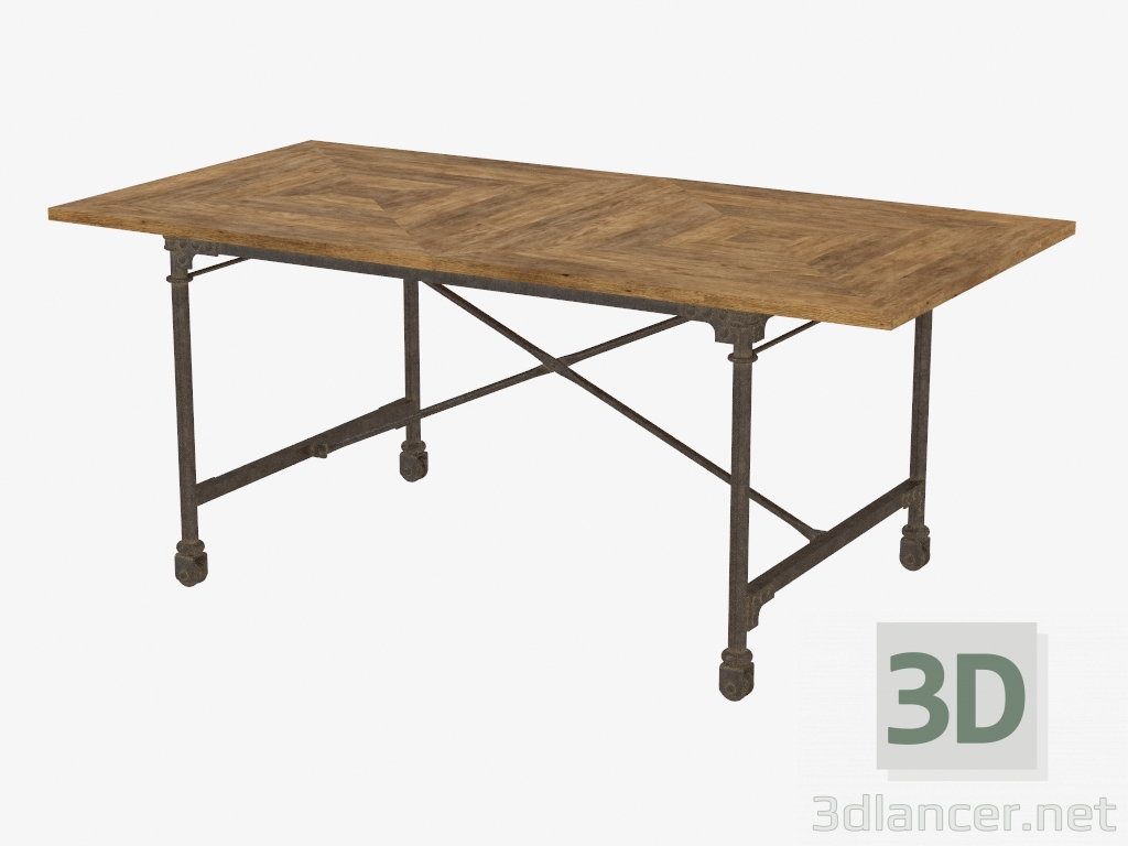 3d model Bar 72 "VINTAGE WOOD & METAL TABLE (8831.0004.S) - preview