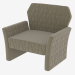 3d model sillón POMON - vista previa