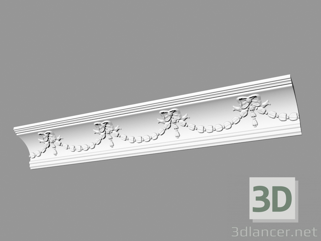 3d model Molded cornice (CF24) - preview