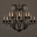 3d Chandelier forged model buy - render