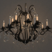 3d Chandelier forged model buy - render