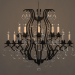 3d Chandelier forged model buy - render