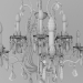 3d Chandelier forged model buy - render