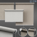 3d roller blind set 01 model buy - render