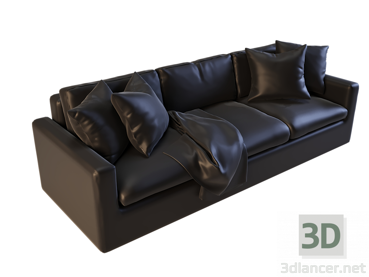 sofá 3D modelo Compro - render