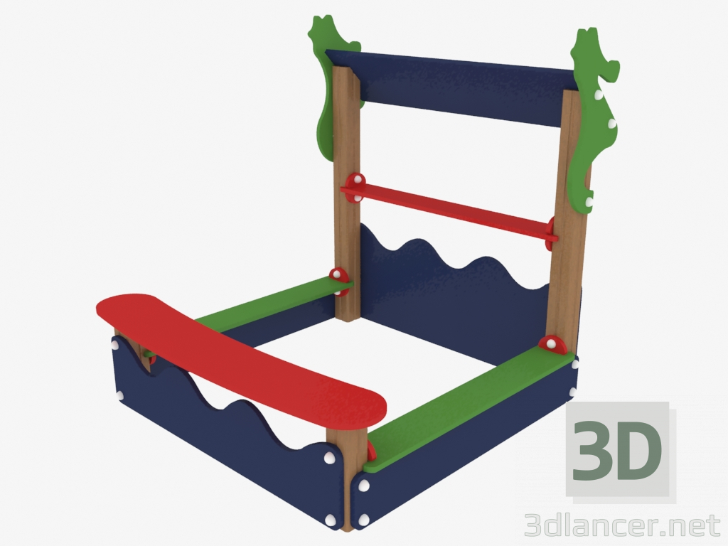 3d model Caja de arena para niños (5307) - vista previa