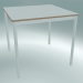 Modelo 3d Mesa quadrada Base 80X80 cm (Branco, Contraplacado, Branco) - preview