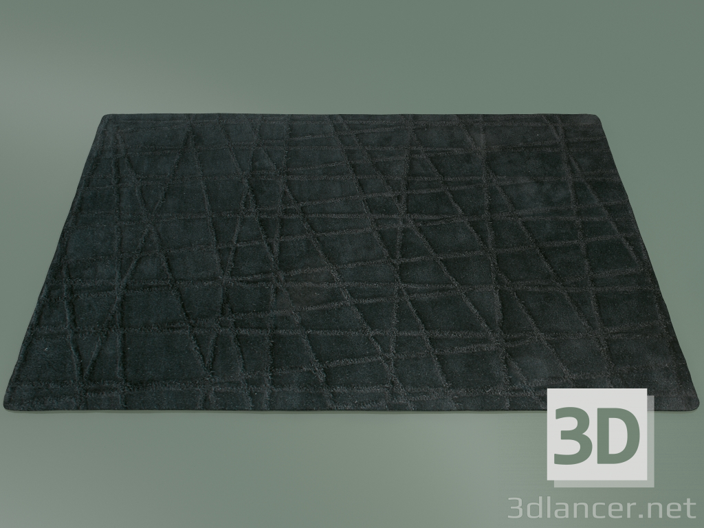 3d model Cruz de alfombra (S26, negro) - vista previa