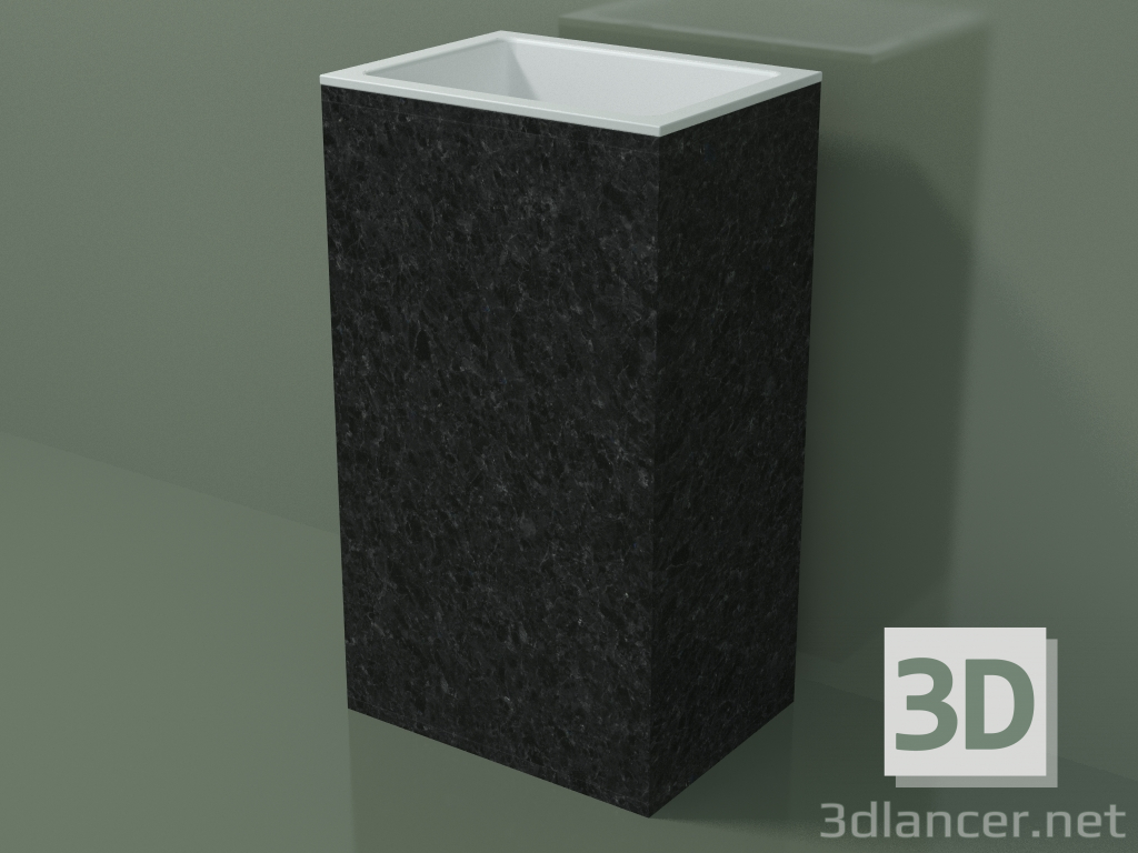 Modelo 3d Lavatório autônomo (03R126101, Nero Assoluto M03, L 48, P 36, H 85 cm) - preview