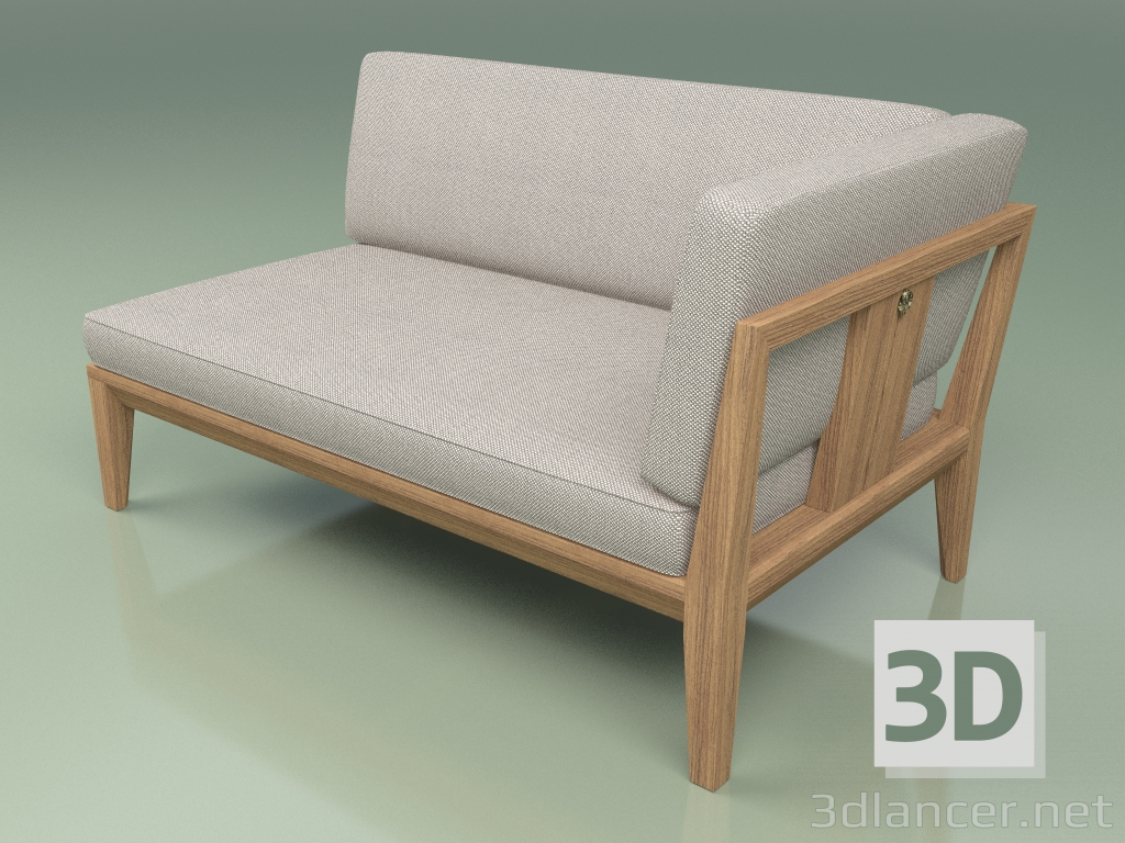 3d model Módulo sofá izquierdo 004 - vista previa