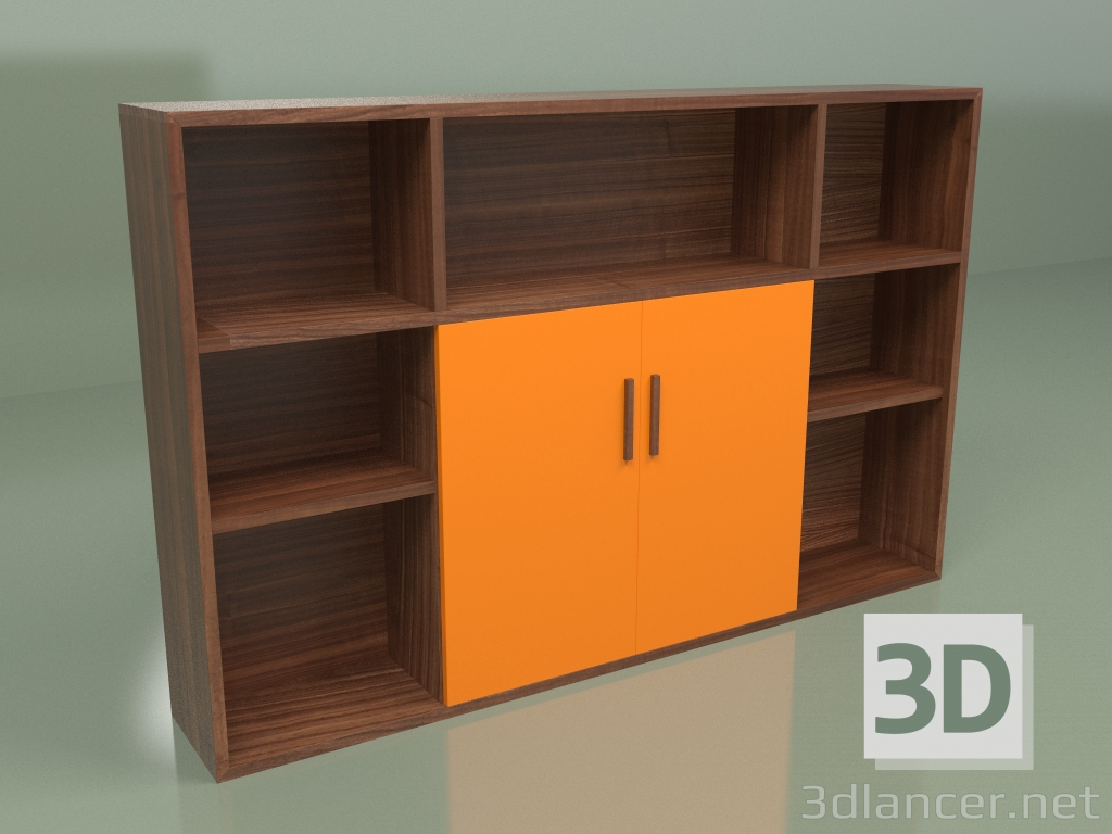 modèle 3D Glissière d'armoire hauteur 120 cm - preview