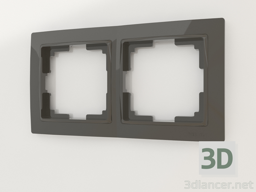 modello 3D Telaio a 2 montanti Snabb Basic (grigio marrone) - anteprima