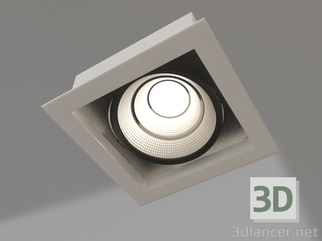 3d модель Светильник CL-KARDAN-S152x152-25W Warm3000 (WH-BK, 30°) – превью