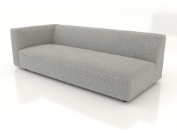 Sofa module for 2 people (XL) 223x100 with an armrest on the left