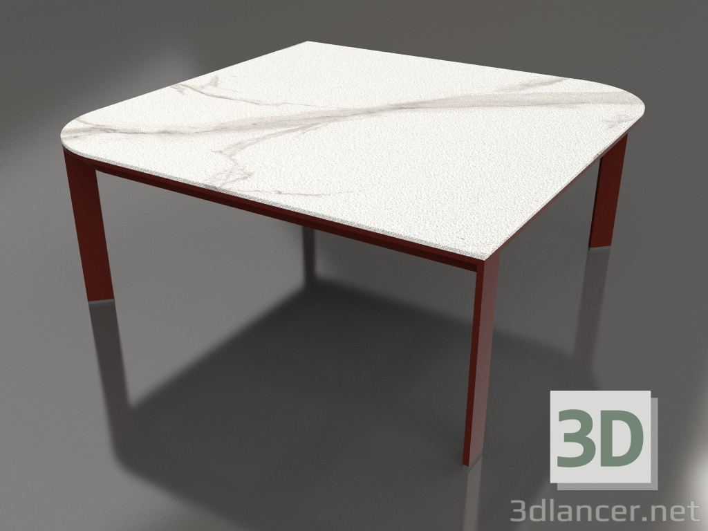 3d model Mesa de centro 90 (rojo vino) - vista previa