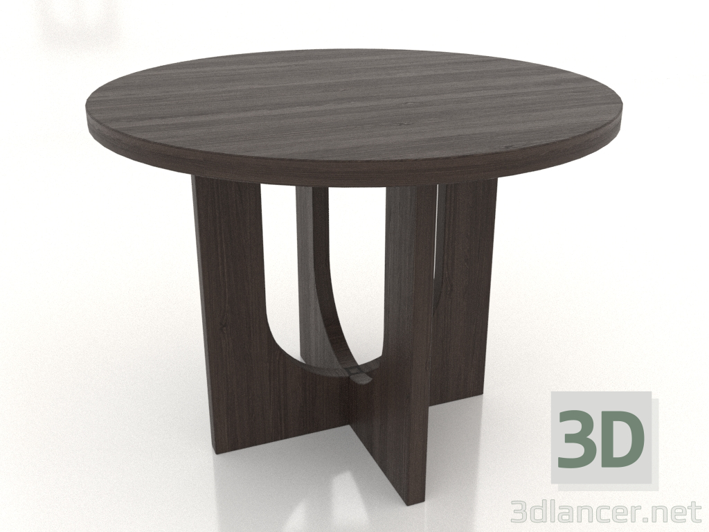 Modelo 3d Mesa de jantar REDONDA Ø 1000 mm (freixo nogueira) - preview