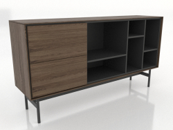 Meuble 1 1600x400 mm (frêne éclairci noyer)