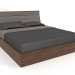 3d модель Ліжко з підйомним механізмом, оздоблення шпон горіх , еко шкіра 176 (191x227.3x104.5 см) – превью