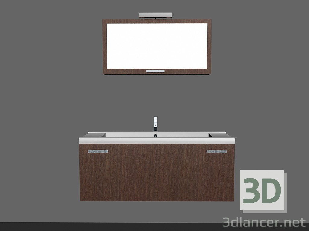 modello 3D Bagno per modulare canzone sistema 3 - anteprima