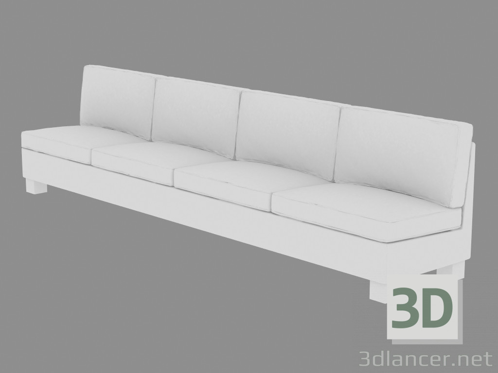 3d model Sofá Quadruple 56 Kivik - vista previa