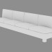 3D Modell Sofa Quadruple 56 Kivik - Vorschau