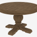 modello 3D tavolo da pranzo rotondo 48 "ROUND TABLE CAVALLETTO (8831.1001.M) - anteprima