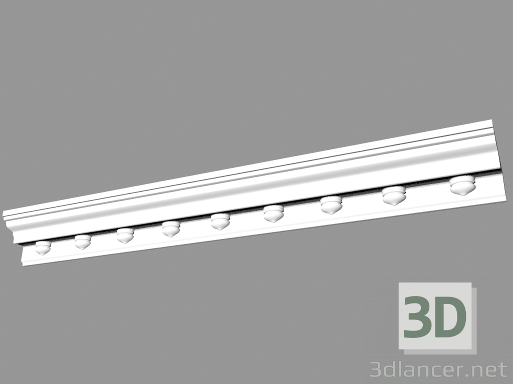 Modelo 3d Cornija moldada (CF25) - preview