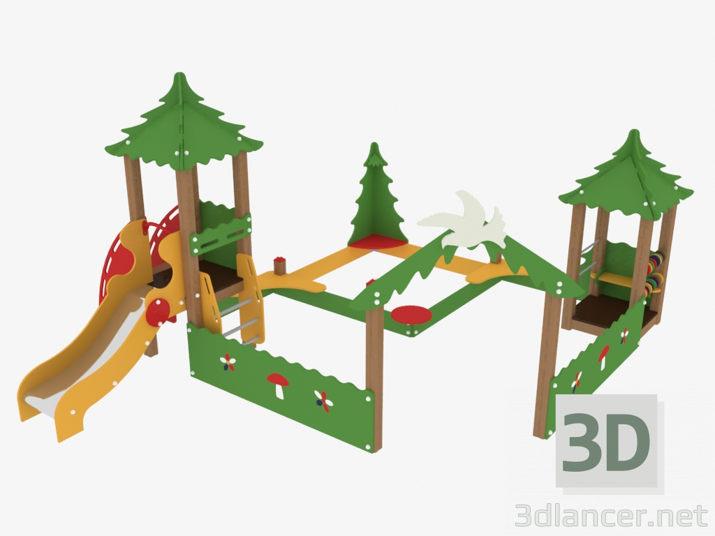 3d model Children's play complex (5308) - preview