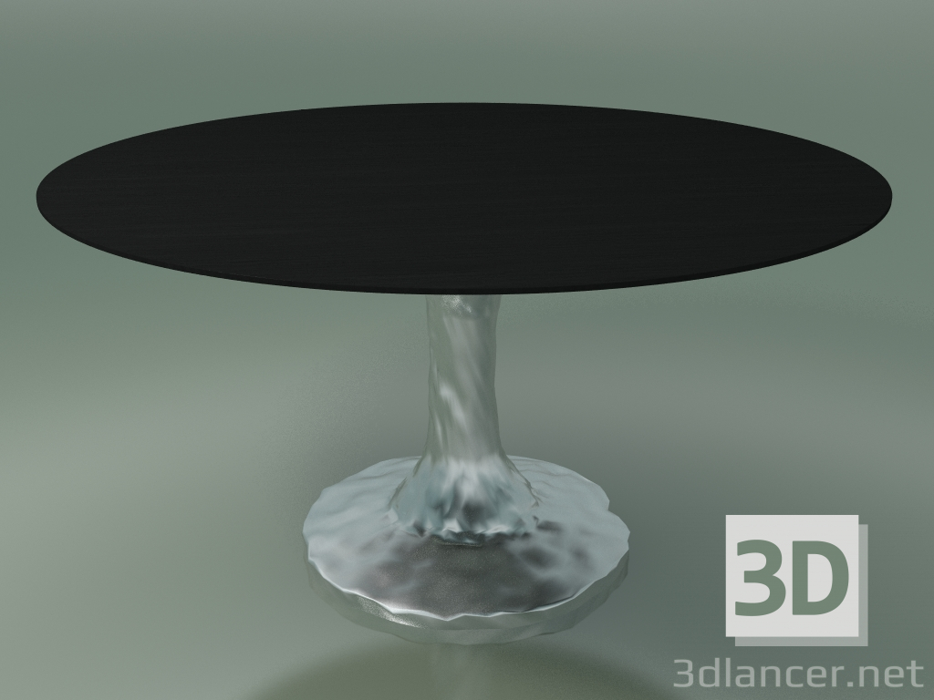 3d model Round dining table (136, Black Lacquered) - preview