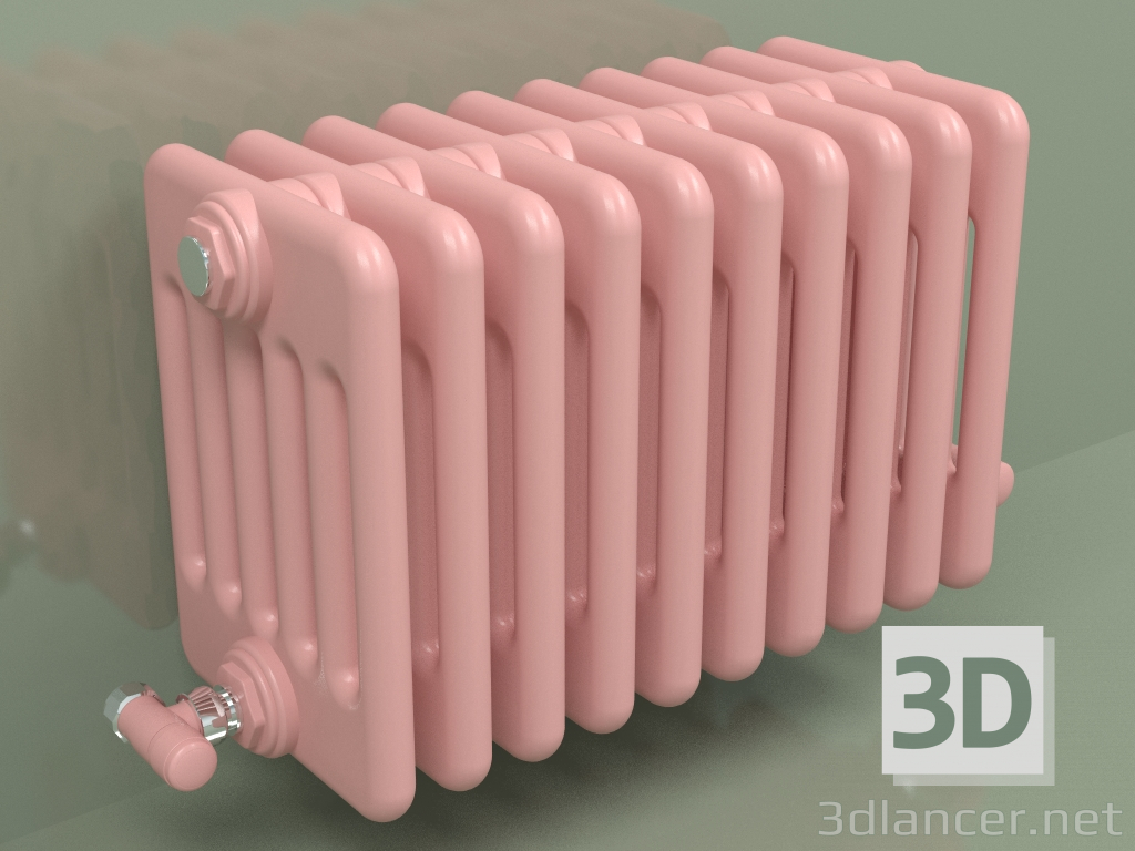 3D modeli Radyatör TESI 6 (H 300 10EL, Pembe - RAL 3015) - önizleme