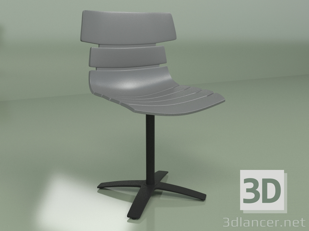 3d model Silla Techno (gris) - vista previa