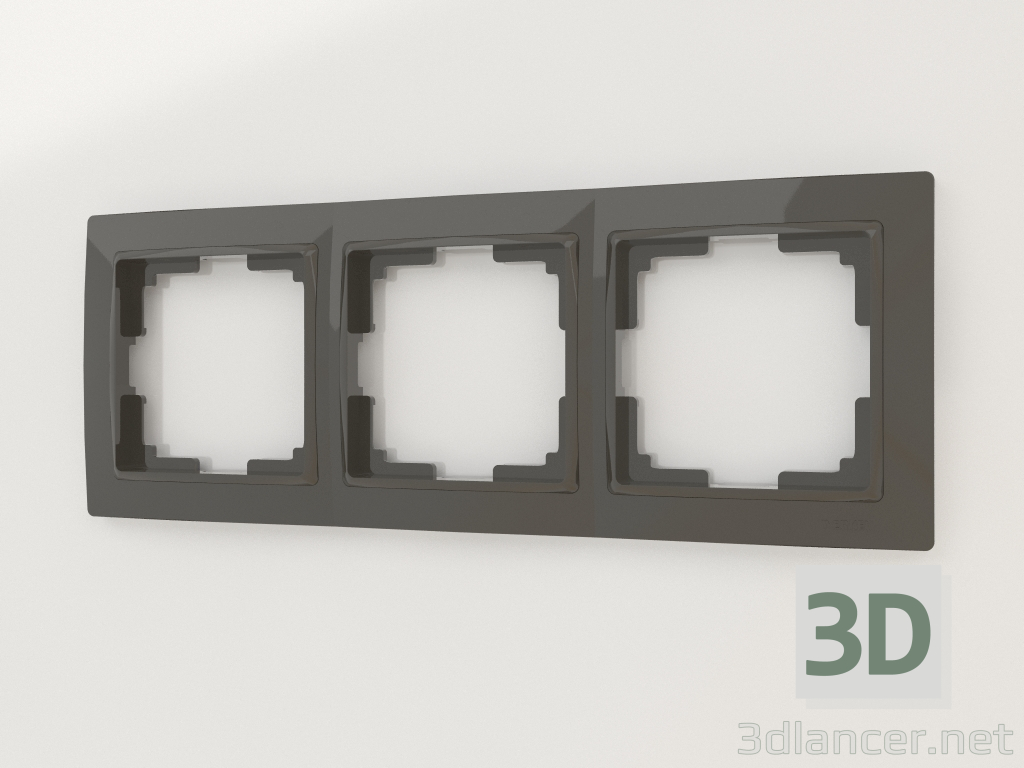 Modelo 3d Armação de 3 postes Snabb Basic (taupe) - preview