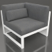 3d model Modular sofa, section 6 right, high back (White) - preview