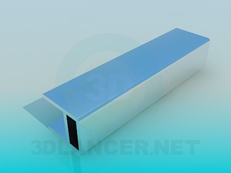modello 3D Mobili di alluminio di profilo - anteprima