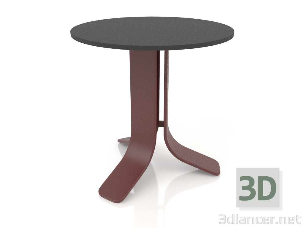 3d модель Стол кофейный Ø50 (Wine red, DEKTON Domoos) – превью